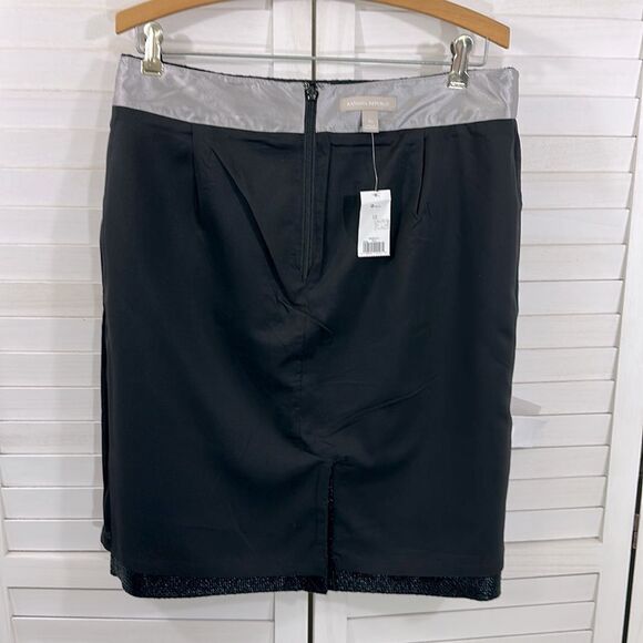Banana Republic Black Skirt Size 10 Textured NWT - Picture 9 of 9